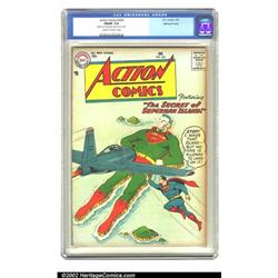 Action Comics #224 Mohawk Valley pedigree (DC, 1957) CGC FN/VF 7.0 Cream to off-white pages. This...