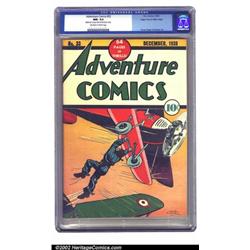 Adventure Comics #33 Mile High pedigree (DC, 1938) CGC NM- 9.2 Off-white to white pages. There is...