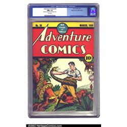 Adventure Comics #36 Mile High pedigree (DC, 1939) CGC NM+ 9.6 White pages. It simply can't get a...