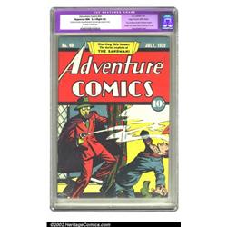 Adventure Comics #40 Mile High pedigree (DC, 1939) CGC Apparent NM- 9.2 Slight (A) Off-white to w...