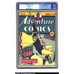 Adventure Comics #48 Mile High pedigree (DC, 1940) CGC VF+ 8.5 White pages. This major key issue...