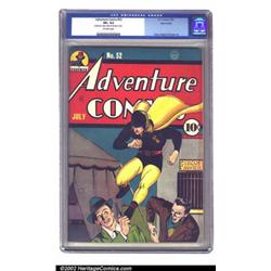 Adventure Comics #52 Nova Scotia pedigree (DC, 1940) CGC VF+ 8.5 Off-white pages. Here's a classi...