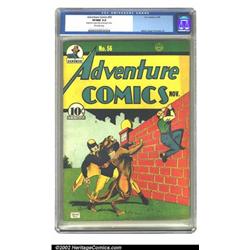 Adventure Comics #56 (DC, 1940) CGC VF/NM 9.0 Off-white pages. Hourman saves a young boy from bec...