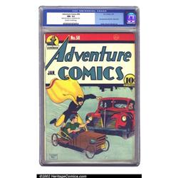 Adventure Comics #58 (DC, 1941) CGC NM- 9.2 Off-white to white pages. Hourman saves the crippled...
