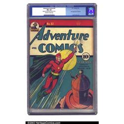 Adventure Comics #61 (DC, 1941) CGC FN- 5.5 Off-white to white pages. Featuring the introduction...