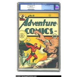 Adventure Comics #63 (DC, 1941) CGC FN- 5.5 Cream to off-white pages. Burnley puts an Atom-like s...