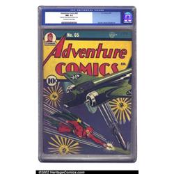 Adventure Comics #65 (DC, 1941) CGC NM- 9.2 Off-white to white pages. Burnley hits gold with this...