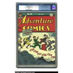 Adventure Comics #89 Mile High pedigree (DC, 1944) CGC NM- 9.2 White pages. To truly appreciate t...