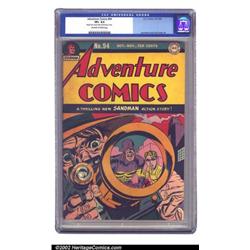 Adventure Comics #94 (DC, 1944) CGC VF+ 8.5 Off-white to white pages. This copy structurally appe...