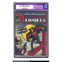 All-American Comics #16 (DC, 1940) CGC Apparent FN/VF Moderate (P) Cream to off-white pages. Gree...