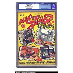 All Star Comics #1 (DC, 1940) CGC VF/NM 9.0 Cream to off-white pages. This inaugural issue kicked...