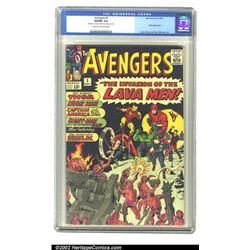 The Avengers #5 (Marvel, 1964) CGC VG/FN 5.0 Cream to off-white pages. The Lava Men invade this i...