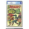 Image 1 : The Avengers #10 (Marvel, 1964) CGC VG/FN 5.0 Cream to off-white pages. The Avengers break up in...