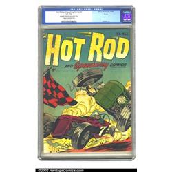 Hot Rod and Speedway Comics #1 Aurora pedigree (Hillman Publications, 1952) CGC VF- 7.5 Cream to...
