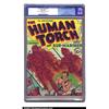 Image 1 : Human Torch Comics #1 (Timely, 1940) CGC VF+ 8.5 Off-white pages. Torch and Toro flame on for the...