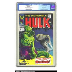 The Incredible Hulk #104 (Marvel, 1968) CGC VF- 7.5 Cream to off-white pages. Look out, strong ma...