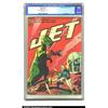 Image 1 : Jet Powers #2 (Magazine Enterprises, 1951) CGC FN+ 6.5 Off-white pages. Bathed in red, this cover...
