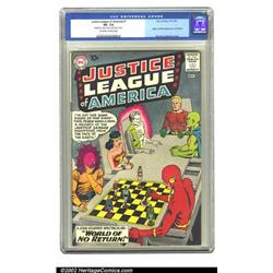 Justice League of America #1 (DC, 1960) CGC VF- 7.5 Off-white to white pages. Featuring one of DC...