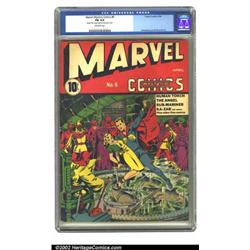 Marvel Mystery Comics #6 (Timely, 1940) CGC FN 6.0 Off-white pages. Schomburg's mastery at cover...