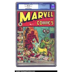 Marvel Mystery Comics #7 Recil Macon pedigree (Timely, 1940) CGC VF- 7.5 Off-white pages. Schombu...