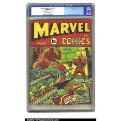 Marvel Mystery Comics #19 Larson pedigree (Timely, 1941) CGC VF/NM 9.0 Off-white to white pages....