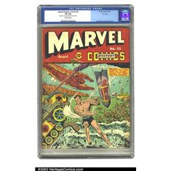 Marvel Mystery Comics #22 "D" pedigree (Timely, 1941) CGC VF 8.0 Off-white pages. Torch and Subby...