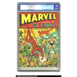 Marvel Mystery Comics #25 (Timely, 1941) CGC VF 8.0 White pages. Moments before the Sub-Mariner i...