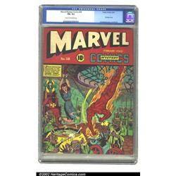 Marvel Mystery Comics #28 (Timely, 1942) CGC FN+ 6.5 Cream to off-white pages. Schomburg hands in...