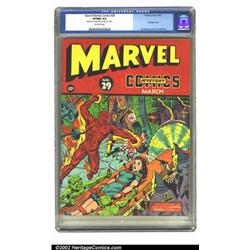 Marvel Mystery Comics #29 (Timely, 1942) CGC VF/NM 9.0 Off-white pages. Torch has only moments to...