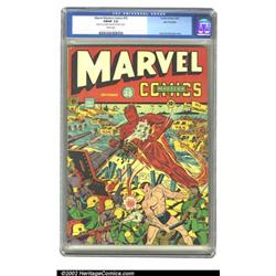 Marvel Mystery Comics #35 San Francisco pedigree (Timely, 1942) CGC FN/VF 7.0 White pages. Schomb...