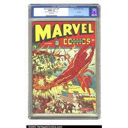 Marvel Mystery Comics #48 (Timely, 1943) CGC FN/VF 7.0 Off-white pages. Another classic busy cove...