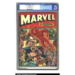 Marvel Mystery Comics #51 (Timely, 1944) CGC VF 8.0 Cream to off-white pages. Moments before Toro...