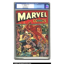 Marvel Mystery Comics #51 (Timely, 1944) CGC VF 8.0 Cream to off-white pages. Moments before Toro...