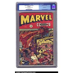 Marvel Mystery Comics #56 (Timely, 1944) CGC VF 8.0 Off-white pages. Torch interrupts a Nazi roas...