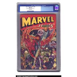 Marvel Mystery Comics #60 (Timely, 1944) CGC FN 6.0 Off-white pages. Torch and Toro foil another...