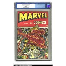 Marvel Mystery Comics #66 (Timely, 1945) CGC VF+ 8.5 Off-white pages. The classic Schomburg Death...