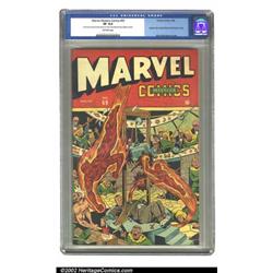 Marvel Mystery Comics #69 (Timely, 1946) CGC VF 8.0 Off-white pages. Hooded baddies are stopped c...