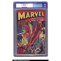 Marvel Mystery Comics #70 (Timely, 1946) CGC VF+ 8.5 Off-white pages. Torch foils a pack of robbe...