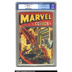 Marvel Mystery Comics #72 "D" pedigree (Timely, 1946) CGC NM+ 9.6 Off-white pages. Exhibiting dee...