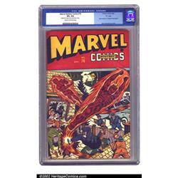 Marvel Mystery Comics #76 "D" pedigree (Timely, 1946) CGC VF+ 8.5 Cream to off-white pages. Retir...