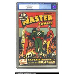 Master Comics #21 (Fawcett, 1941) CGC VF- 7.5 Cream to off-white pages. One of the scarcest, most...