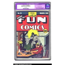 More Fun Comics #53 (DC, 1940) CGC Apparent VF+ 8.5 Slight (P) Off-white pages. Part II of the Sp...