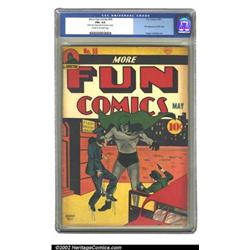 More Fun Comics #55 (DC, 1940) CGC FN+ 6.5 Cream to off-white pages. A mere four issues after the...