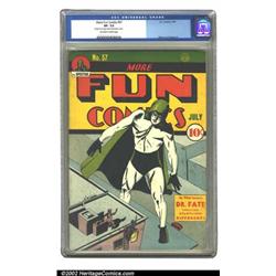 More Fun Comics #57 (DC, 1940) CGC VF- 7.5 Off-white to white pages. Another tough issue here, fe...