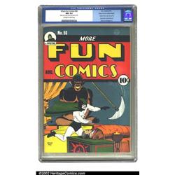 More Fun Comics #58 Mile High pedigree (DC, 1940) CGC NM 9.4 Off-white to white pages. The series...