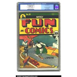 More Fun Comics #63 (DC, 1941) CGC VF/NM 9.0 Off-white to white pages. Coming out of nowhere, the...