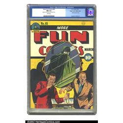 More Fun Comics #65 Mile High pedigree (DC, 1941) CGC NM 9.4 White pages. Of the many amazing boo...