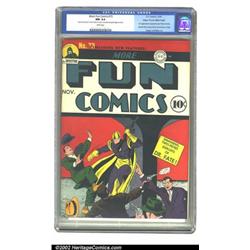 More Fun Comics #73 Mile High pedigree (DC, 1941) CGC NM 9.4 White pages. Featuring the first app...