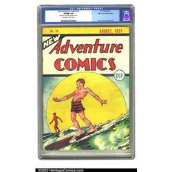 New Adventure Comics #18 Mile High pedigree (DC, 1937) CGC VF/NM 9.0 Off-white to white pages. Cr...