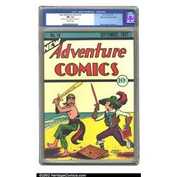 New Adventure Comics #19 Mile High pedigree (DC, 1937) CGC NM- 9.2 Off-white pages. Creig Flessel...